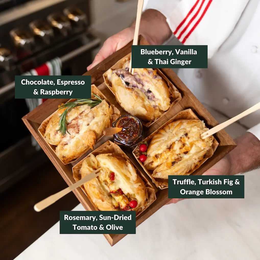 2-Cheese Double Cream Baked Brie Board - E-Gift