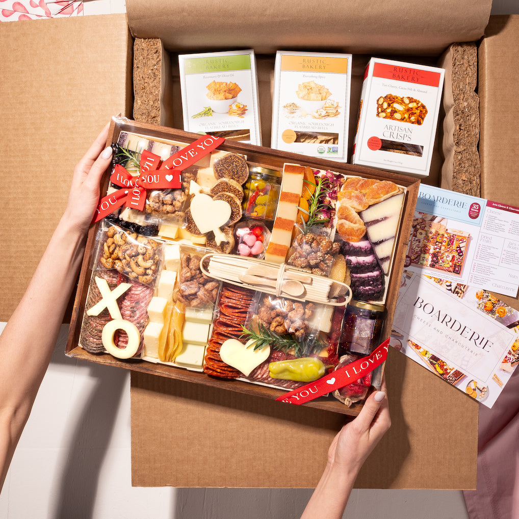 charcuterie board for valentines